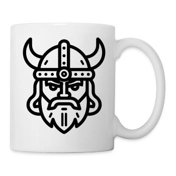 Wikinger - Tasse - Weiß - Rechts
