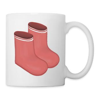 Red Retro Socks Duo - Mug - white - Right