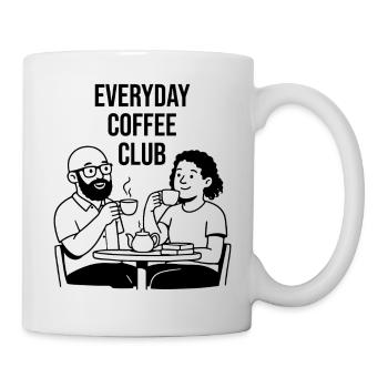 club de café tous les jours - Ohne Bohne ohne mich - Mug blanc - blanc - Droite