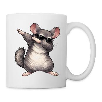 Dabbing Chinchilla - Mug blanc - blanc - Droite