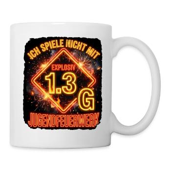 Pyro Explosiv Gefahrgut - Tasse - Weiß - Rechts
