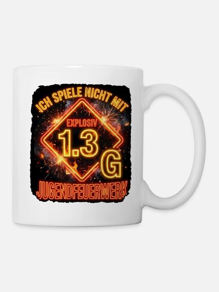 Pyro Explosiv Gefahrgut - Tasse - Weiß