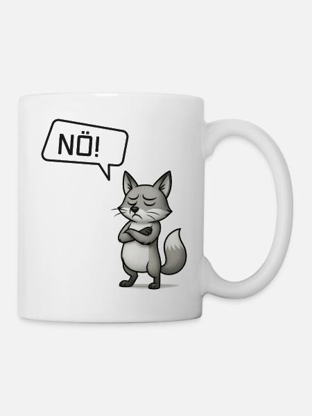 Nope! Fuchs – Clever stubborn person says no - Mug - white