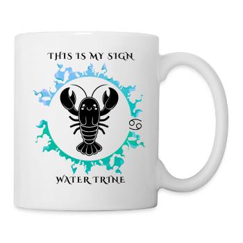 Mon signe est Cancer - Mug blanc - blanc - Droite
