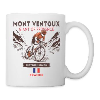 Mont Ventoux Cycling - Road Bike Design - Mug - white - Right