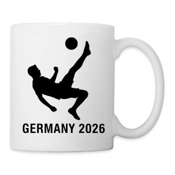Germany 2026 Fußball Schuss Fan - Tasse - Weiß - Rechts