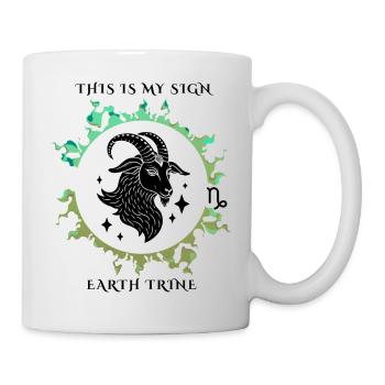 Mein Zeichen Steinbock - Tasse - Weiß - Rechts