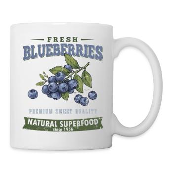 Chemise Blaubeer vintage, style myrtille douce - Mug blanc - blanc - Droite