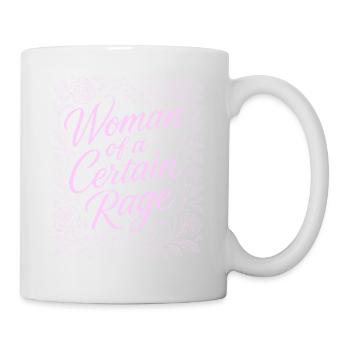 Femme d’une certaine rage Design Rose - Mug blanc - blanc - Droite