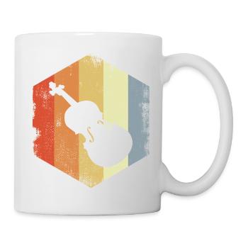 Vintage Violin Drawing - Mug - white - Right