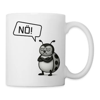 Nö! Marienkäfer – Der Glücksbringer sagt Nein - Tasse - Weiß - Rechts