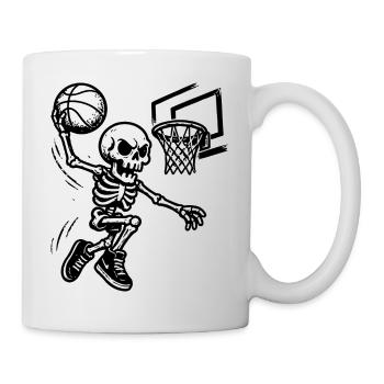 Basketball Skeleton Dunking - Mug - white - Right