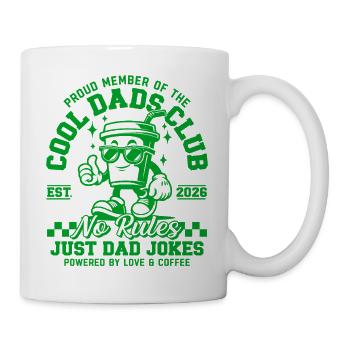 Idée cadeau Papa 2026 - Club des Pères Cool - Mug blanc - blanc - Droite
