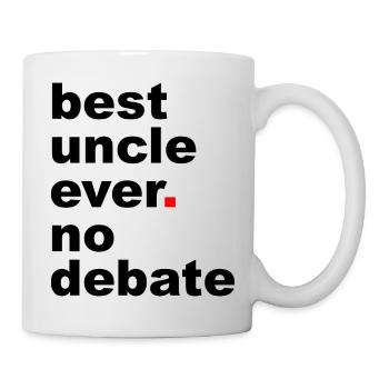Meilleur slogan d’oncle - Mug blanc - blanc - Droite