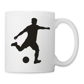 Kicker in Bewegung - Tasse - Weiß - Rechts