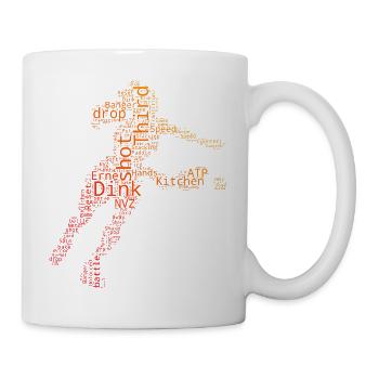 Pickleballspielerinnen Fans mit pickleball athlete - Tasse - Weiß - Rechts