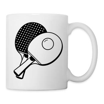 Tennis de table - Mug blanc - blanc - Droite