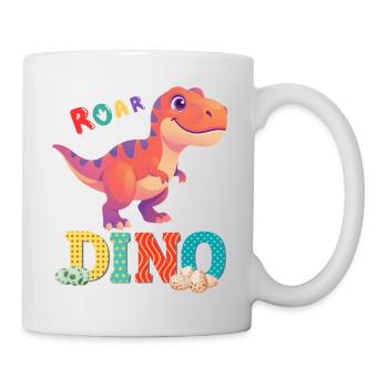 dino - Mug blanc - blanc - Droite