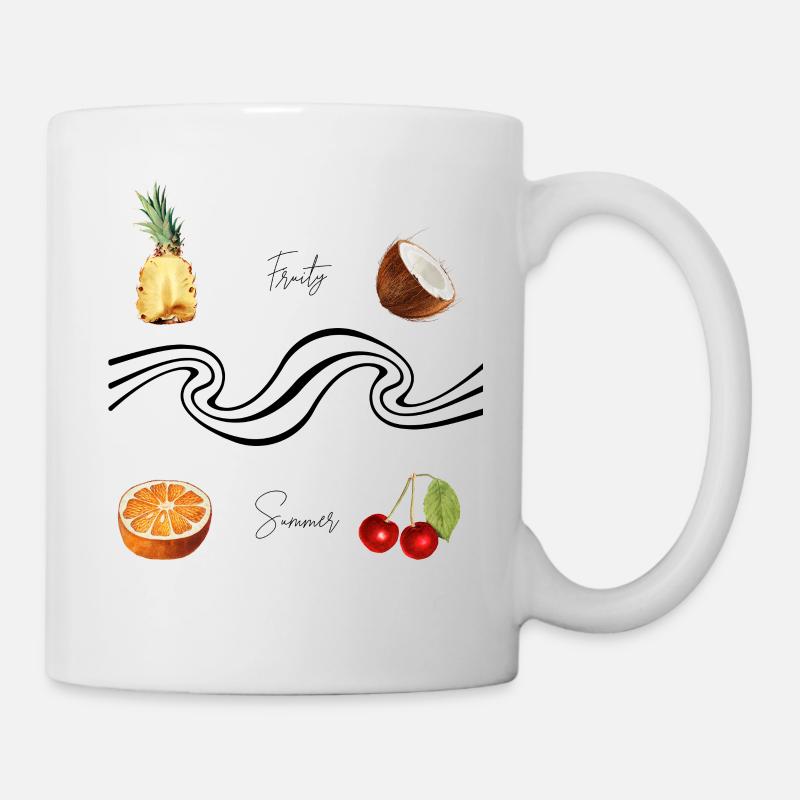 fruity summer - Tasse - Weiß