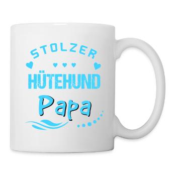 Stolzer Hütehund Papa - Tasse - Weiß - Rechts