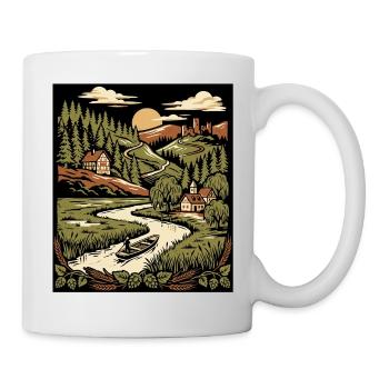 Années 70 Nature Vintage - Mug blanc - blanc - Droite