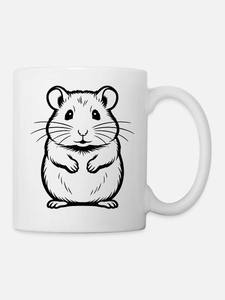 Hamster - Tasse - Weiß