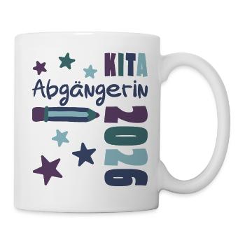 Kita Abgängerin 2026 - Tschüss Kita - Tasse - Weiß - Rechts