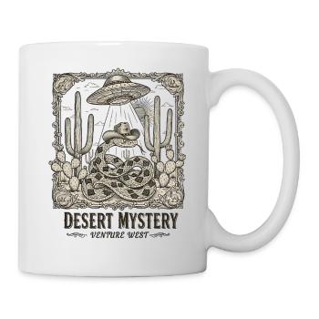 Cowboy Snake UFO Desert Vintage Motif - Mug - white - Right