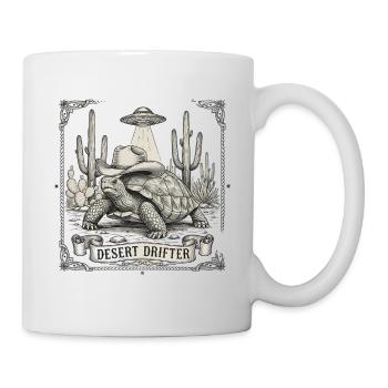 Vagabond du désert Tortue Cowboy Cowboy OVNI - Mug blanc - blanc - Droite