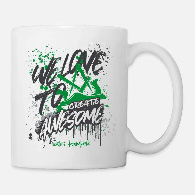 Schreiner Stolz gris-vert-grand - Mug blanc - blanc