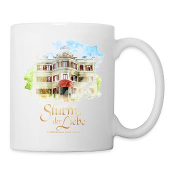 Sturm Der Liebe Fürstenhof Im Aquarell-Stil - Tasse - Weiß - Rechts