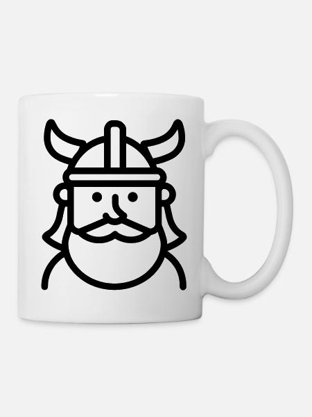 Wikinger - Tasse - Weiß