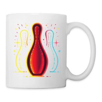 Vintage Bowling - Tasse - Weiß - Rechts