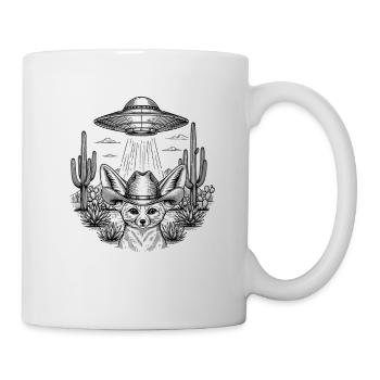 6. Motif western extraterrestre pour les fans de cow-boys - Mug blanc - blanc - Droite