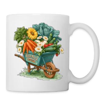 Veggie Patch Victory Garden Wheelbarrow - Mug - white - Right