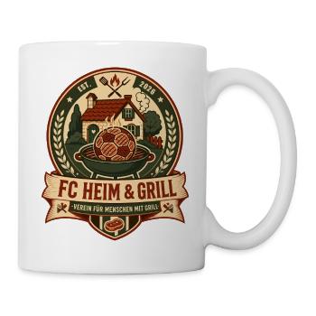 FC Heim & Grill - Tasse - Weiß - Rechts