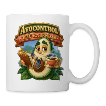 Avocontrol: Der Kalender - Tasse - Weiß - Rechts