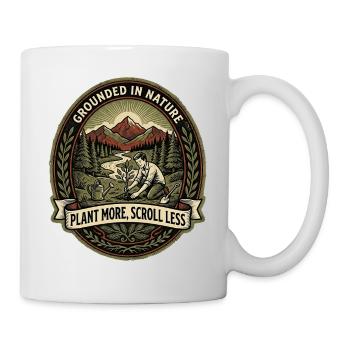 Planter plus de plantes - Mug blanc - blanc - Droite
