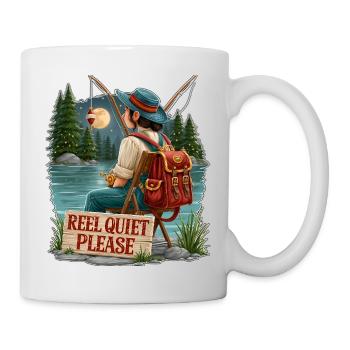 Reel Quiet Please Angel-Szene - Tasse - Weiß - Rechts