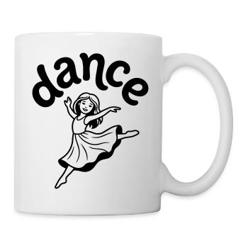 danseuse - Mug blanc - blanc - Droite