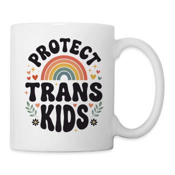 LGBTQ-Pride-Monat – Schütze trans Kinder - Tasse - Weiß - Rechts
