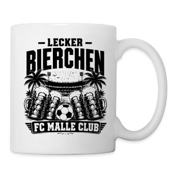 Lecker Bierchen FC Malle Club 2026 - Tasse - Weiß - Rechts