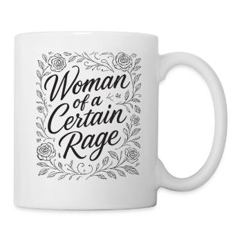 Rage : Déclaration pour les femmes féministes fortes - Mug blanc - blanc - Droite