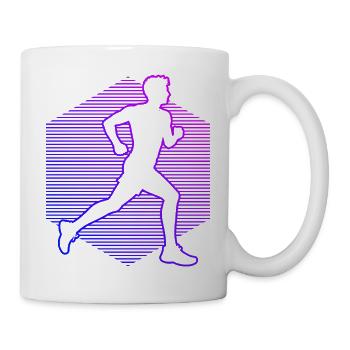 Gift idea for a running with running - Mug - white - Right
