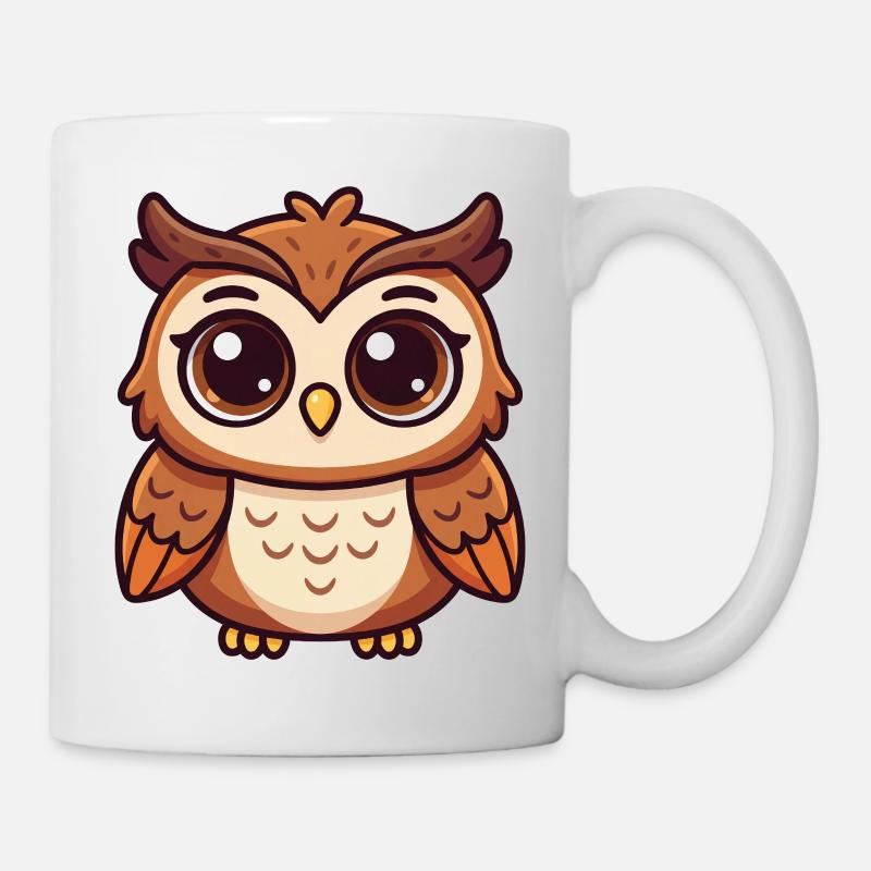 Whimsical Owl - Mug - white