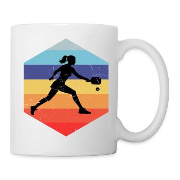 Pickleball scene gift for pickleball sports fans - Mug - white - Right