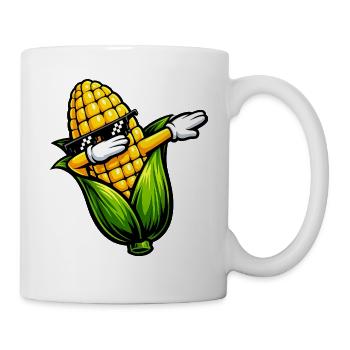 Tamponner le maïs sur l’épi - Mug blanc - blanc - Droite