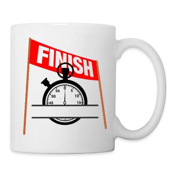 Race Finish Time – Stopwatch Edition - Mug - white - Right