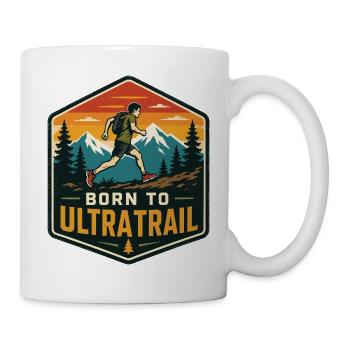 Né pour l’Ultra Trail - Mug blanc - blanc - Droite