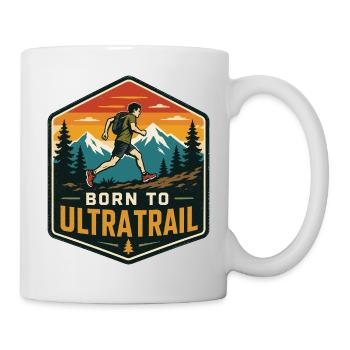 Né pour l’Ultra Trail - Mug blanc - blanc - Droite